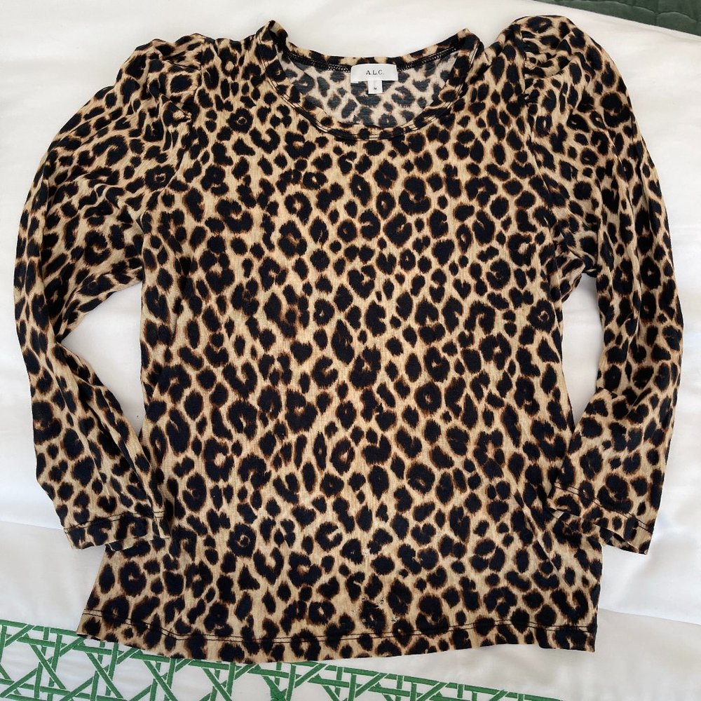 A.L.C Leopard print top Medium